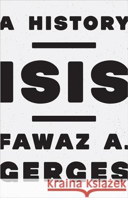 ISIS: A History Gerges, Fawaz A. 9780691170008 John Wiley & Sons