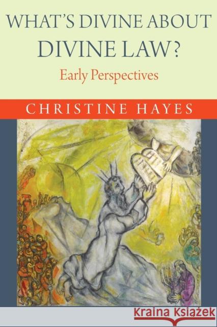 What's Divine about Divine Law?: Early Perspectives Hayes, Christine 9780691176253