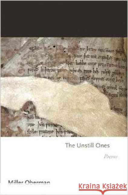 The Unstill Ones: Poems Oberman, Miller 9780691176826 John Wiley & Sons