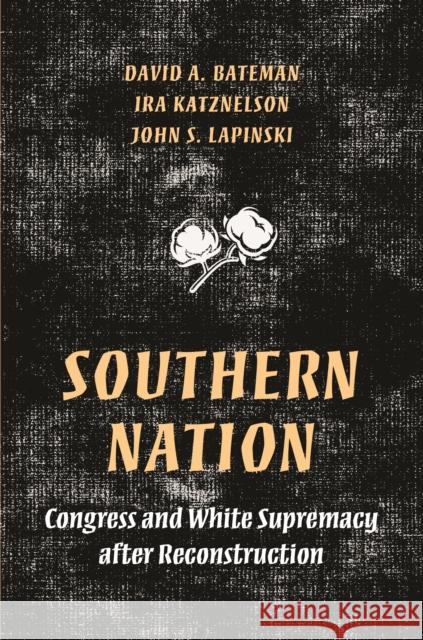 Southern Nation: Congress and White Supremacy After Reconstruction David Bateman Ira Katznelson John S. Lapinski 9780691204093