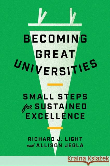 Becoming Great Universities: Small Steps for Sustained Excellence Richard J. Light Allison Jegla 9780691212593 Princeton University Press