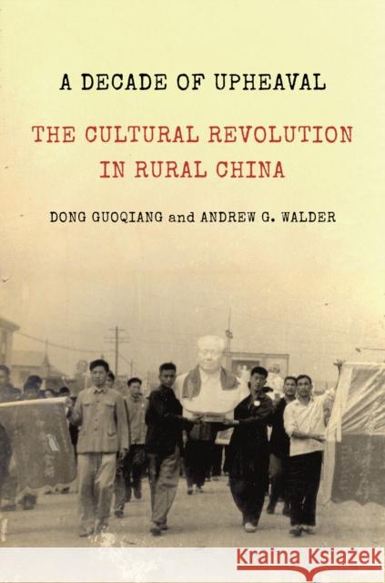 A Decade of Upheaval: The Cultural Revolution in Rural China Andrew G. Walder Dong Guoqiang 9780691213224