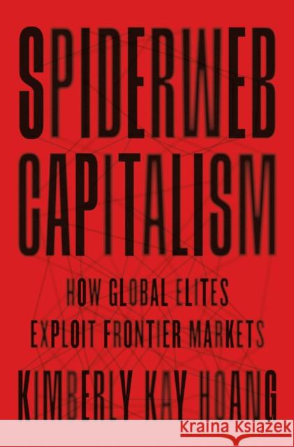 Spiderweb Capitalism: How Global Elites Exploit Frontier Markets Hoang, Kimberly Kay 9780691229119 Princeton University Press