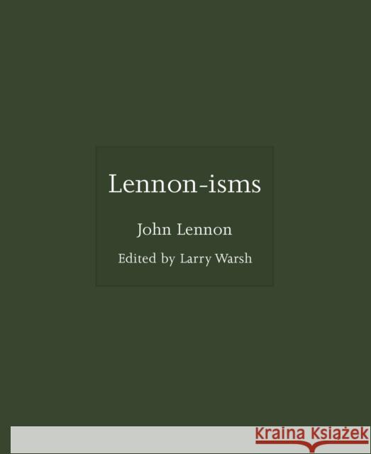 Lennon-isms John Lennon 9780691239231