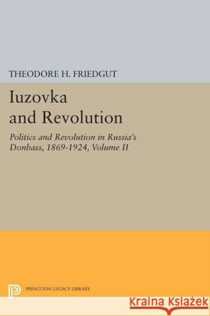 Iuzovka and Revolution, Volume II: Politics and Revolution in Russia's Donbass, 1869-1924 Theodore H. Friedgut 9780691601496 Princeton University Press