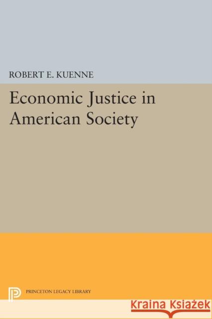 Economic Justice in American Society Kuenne, Robert E. 9780691601540 John Wiley & Sons