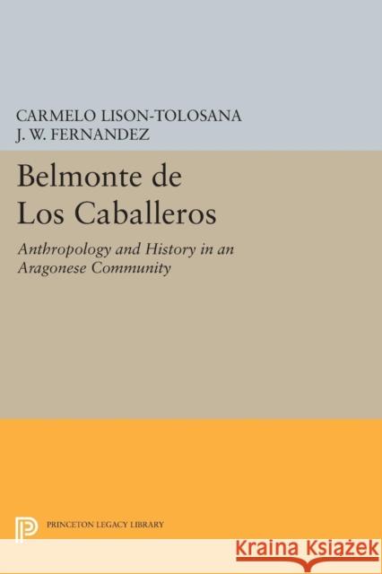 Belmonte de Los Caballeros: Anthropology and History in an Aragonese Community Lison–tolosano, C 9780691613536 John Wiley & Sons