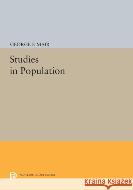 Studies in Population Mair, Mair, 9780691627472