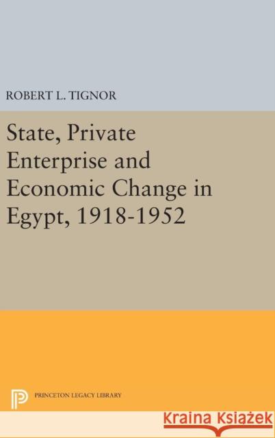 State, Private Enterprise and Economic Change in Egypt, 1918-1952 Robert L. Tignor 9780691629650 Princeton University Press