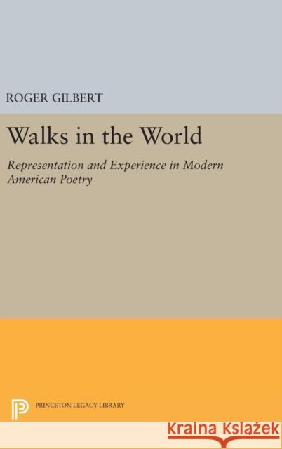 Walks in the World: Representation and Experience in Modern American Poetry Roger Gilbert 9780691631974 Princeton University Press
