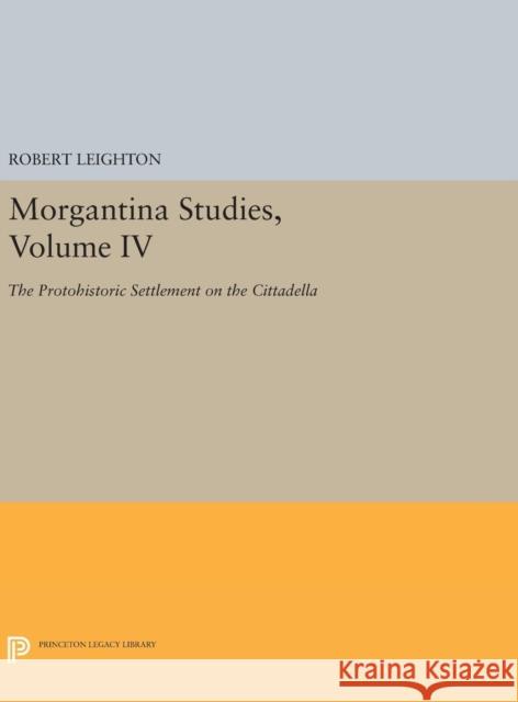 Morgantina Studies, Volume IV: The Protohistoric Settlement on the Cittadella Robert Leighton 9780691634500