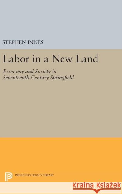 Labor in a New Land: Economy and Society in Seventeenth-Century Springfield Stephen Innes 9780691641164 Princeton University Press