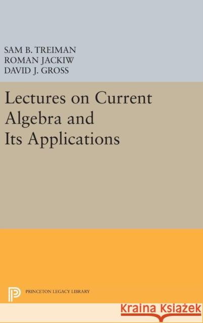 Lectures on Current Algebra and Its Applications Sam Treiman Roman Jackiw David J. Gross 9780691646695 Princeton University Press