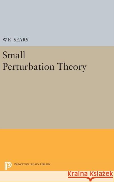 Small Perturbation Theory William Rees Sears 9780691652351 Princeton University Press