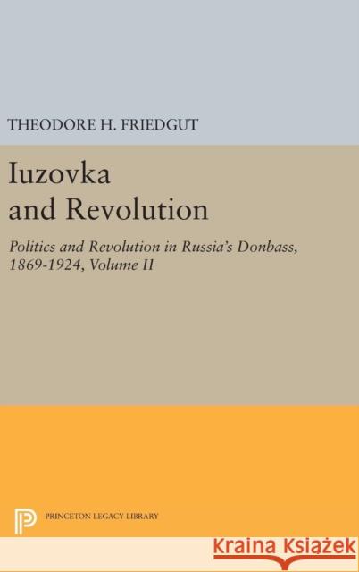 Iuzovka and Revolution, Volume II: Politics and Revolution in Russia's Donbass, 1869-1924 Theodore H. Friedgut 9780691653983 Princeton University Press