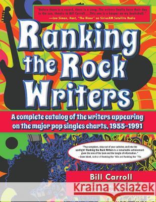 Ranking the Rock Writers Bill Carroll 9780692122174 Not Avail