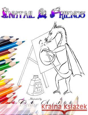 Inktail & Friends: A Coloring Book Cedar Sanderson Cedar Sanderson 9780692603161 Stonycroft Publishing