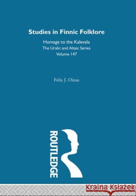 Studies in Finnic Folklore Felix Oinas Oinas Felix 9780700709472 Routledge Chapman & Hall