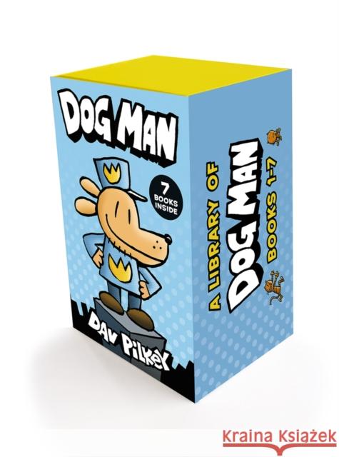 A Library of Dog Man (books 1-7) Dav Pilkey 9780702348655 Scholastic
