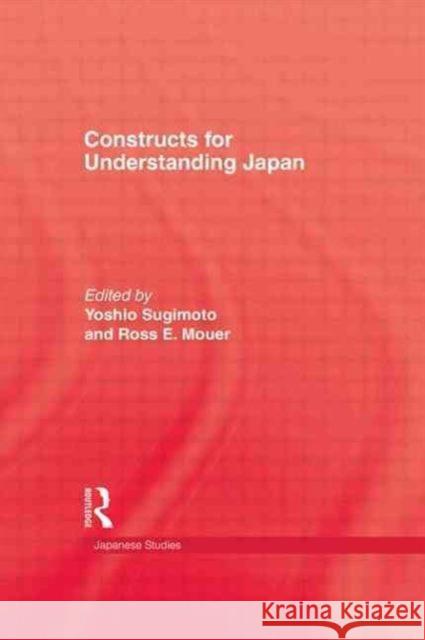 Constructs For Understanding Japan Sugimoto 9780710302090