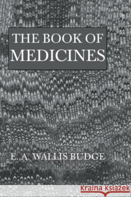 Book Of Medicines E. A. Wallis Budge E. A. Wallis Budge 9780710307071 Kegan Paul International