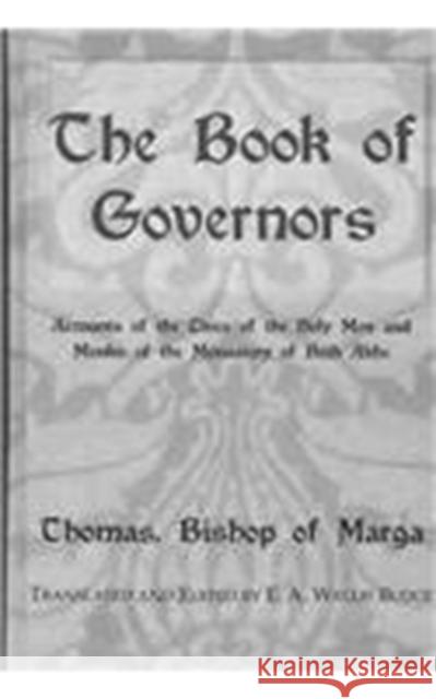 Book of Governors Budge 9780710308269 Kegan Paul International