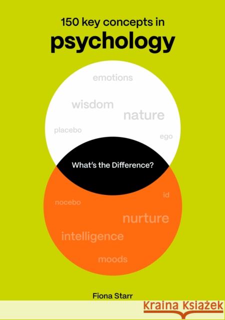 What's the Difference? Psychology: 150 Key Concepts in Psychology Dr. Fiona Starr 9780711298842 Ivy Press