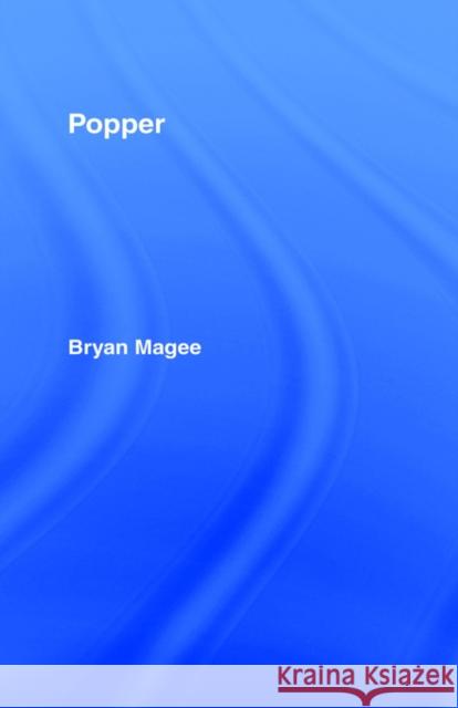 Popper CB: Popper Magee, Bryan 9780713001099 Frank Cass Publishers