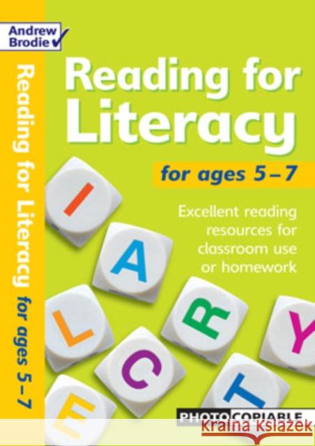 Reading for Literacy for ages 5-7 Andrew Brodie, Judy Richardson 9780713679779 Bloomsbury Publishing PLC