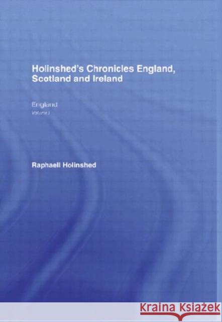 Chronicles:England,Scotland(6vl) : Chro.Eng.Scot.Etc 6v Frank Cass Publishers 9780714611358 Frank Cass Publishers