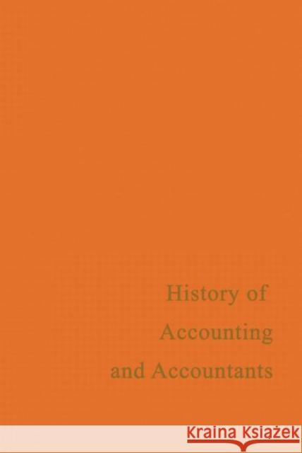 A History of Accounting and Accountants Richard Brown 9780714612799 Frank Cass Publishers