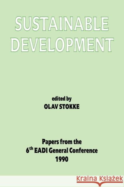 Sustainable Development Olav Schram Stokke 9780714634494 Frank Cass Publishers