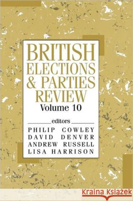 British Elections & Parties Review Philip Cowley David Denver Andrew Russell 9780714650968 Taylor & Francis