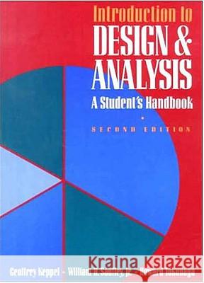 Introduction to Design and Analysis: A Student's Handbook Geoffrey Keppel Howard Tokunaga William H. Saufley 9780716723219 Worth Publishers