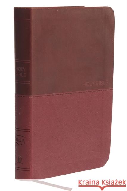 NKJV, Thinline Bible, Compact, Leathersoft, Burgundy, Red Letter, Comfort Print: Holy Bible, New King James Version  9780718075538 Thomas Nelson