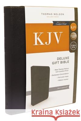 KJV, Deluxe Gift Bible, Imitation Leather, Black, Red Letter Edition Thomas Nelson 9780718097578