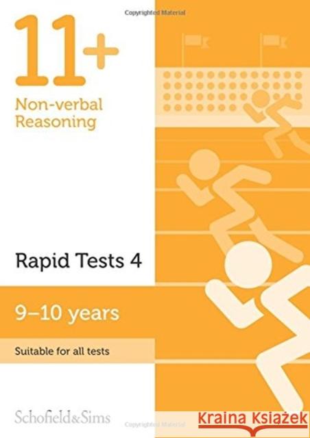 11+ Non-verbal Reasoning Rapid Tests Book 4: Year 5, Ages 9-10 Rebecca Schofield & Sims, Brant 9780721714660 Schofield & Sims Ltd