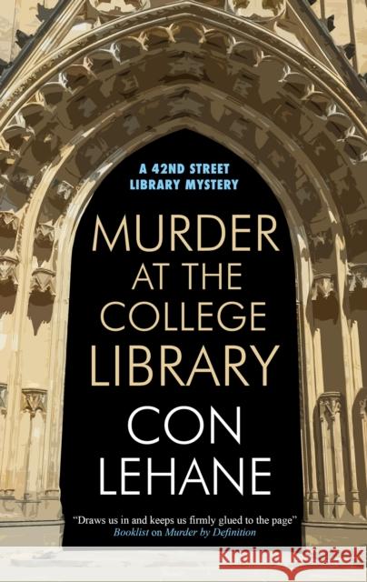 Murder at the College Library Con Lehane 9780727823052 Canongate Books