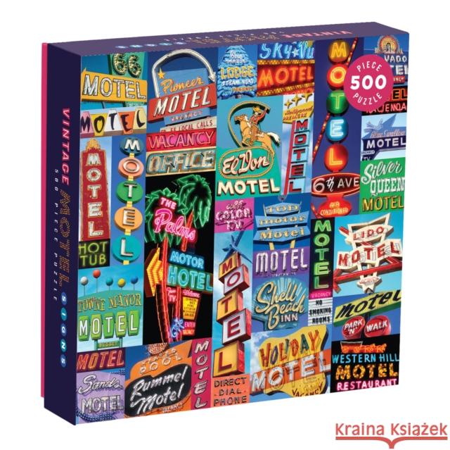 Vintage Motel Signs 500 Piece Puzzle Galison                                  Troy Litten 9780735353275