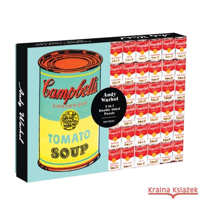 Andy Warhol Soup Can 2-sided 500 Piece Puzzle Galison 9780735354241 Galison