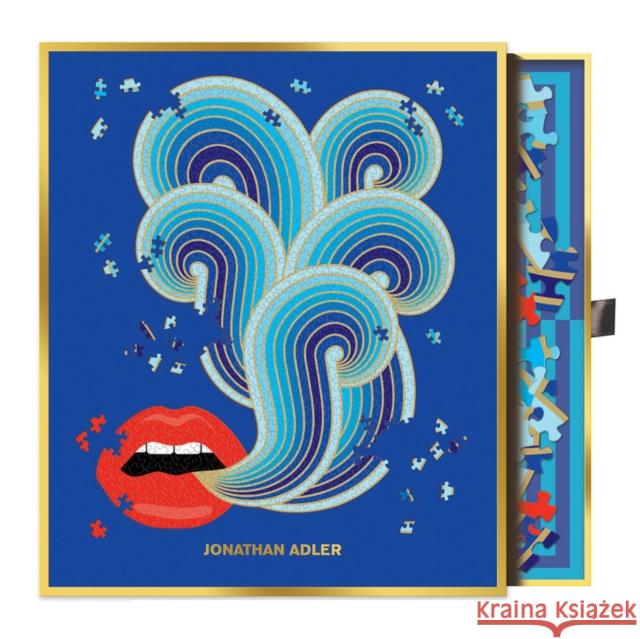 Jonathan Adler 750 Piece Lips Shaped Puzzle Galison 9780735362970