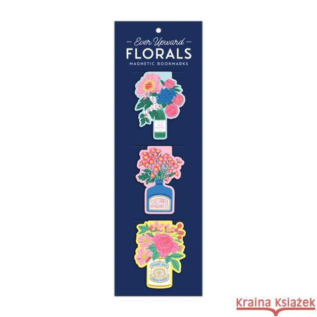 Ever Upward Florals Shaped Magnetic Bookmarks Emily Taylor, Galison 9780735367395 Galison