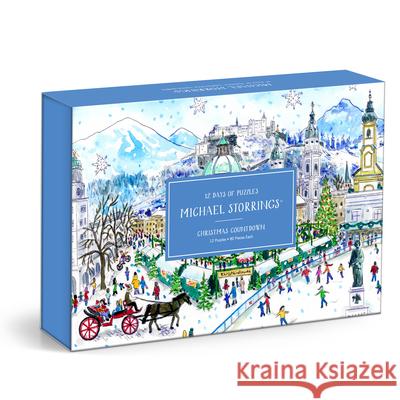 Michael Storrings 12 Days of Christmas Advent Puzzle Calendar Galison 9780735370098