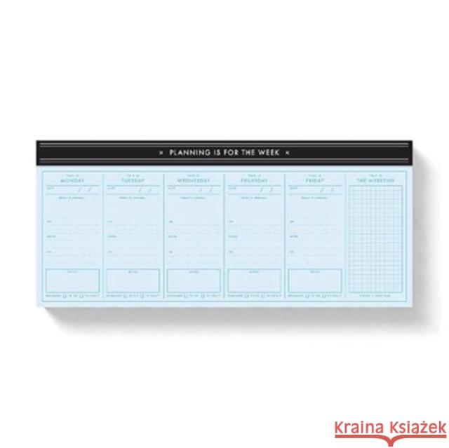 Planning Is For The Week Weekly Planner Pad Brass Monkey, Galison 9780735370722 Galison