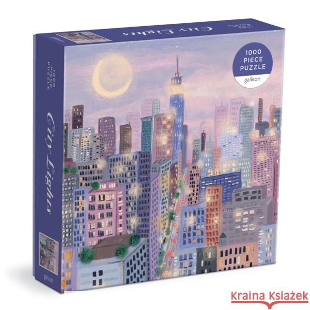 CITY LIGHTS 1000 PC PUZZLE IN A SQUARE B GALISON 9780735371675