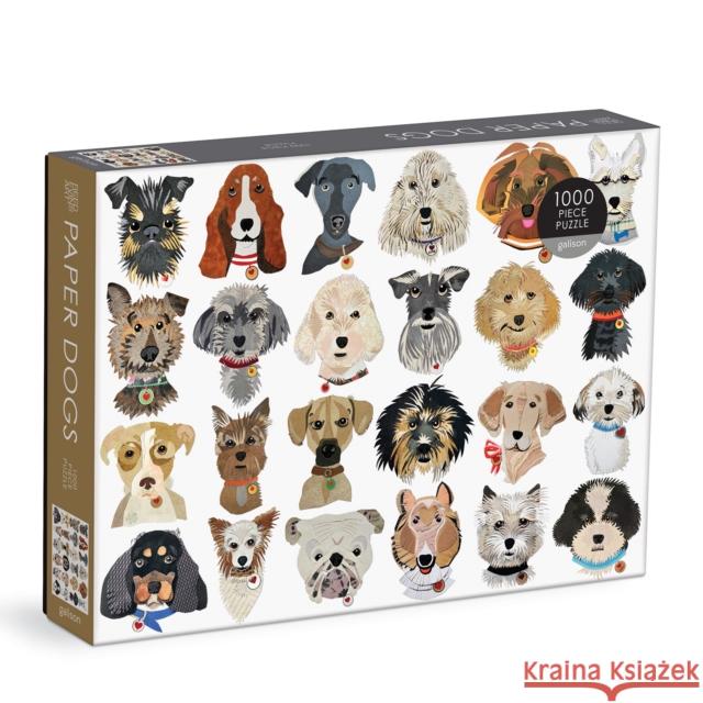 PAPER DOGS 1000 PC PUZZLE GALISON 9780735371941