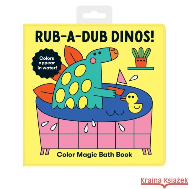 Rub-a-Dub Dinos! Color Magic Bath Book Mudpuppy 9780735375062