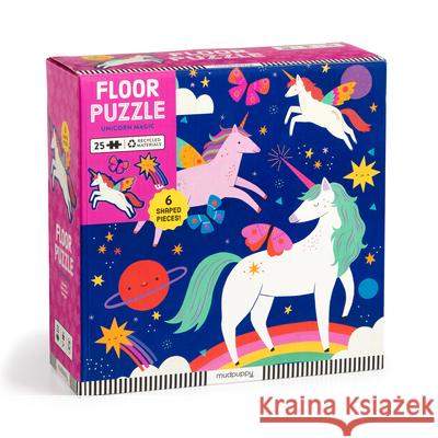 Unicorn Magic 25 Piece Floor Puzzle with Shaped Pieces Mudpuppy 9780735378629