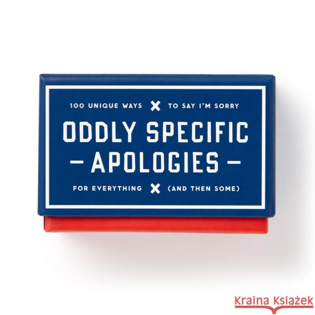 Oddly Specific Apologies Brass Monkey 9780735379350 Galison