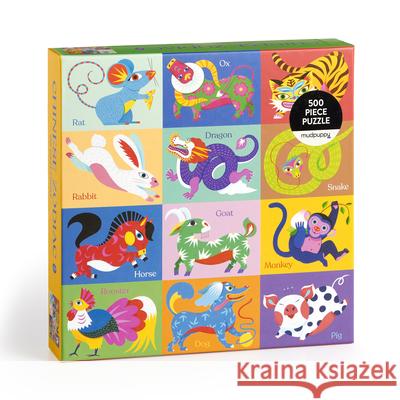 Chinese Zodiac 500 Piece Family Puzzle Mudpuppy 9780735382503